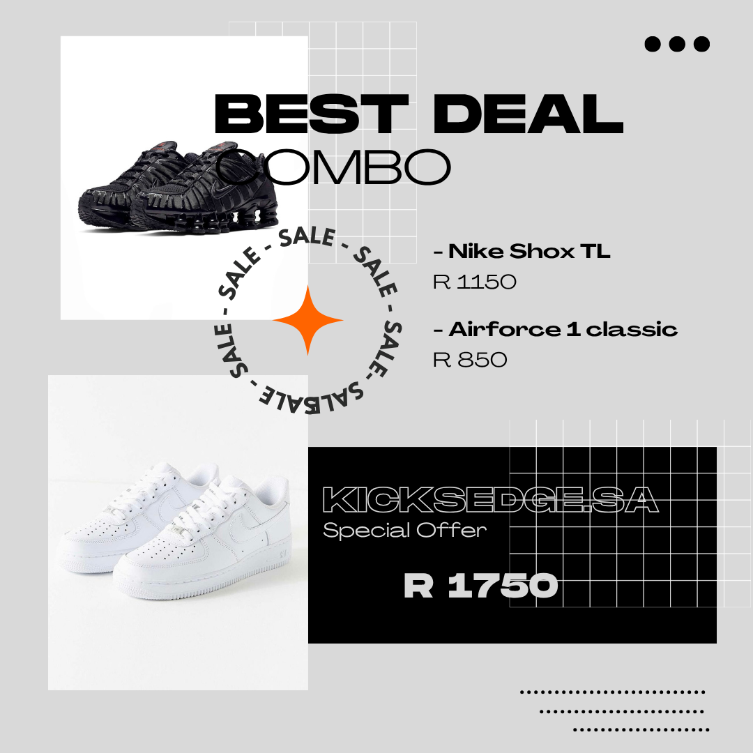 Nike Shox TL x Airforce 1 classic "COMBO DEAL"