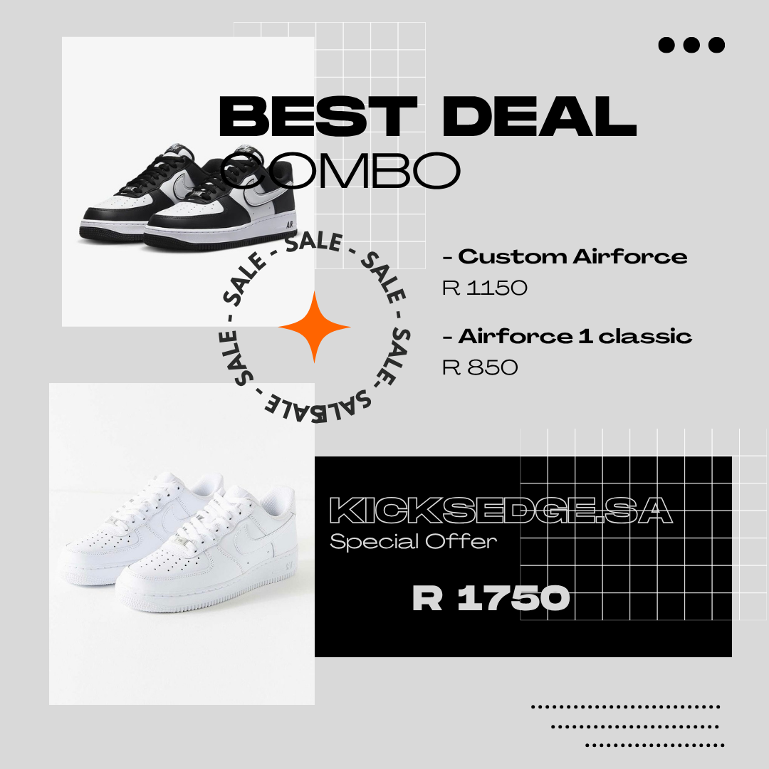 Custom Airforce 1 x Airforce 1 Classic "COMBO DEAL"