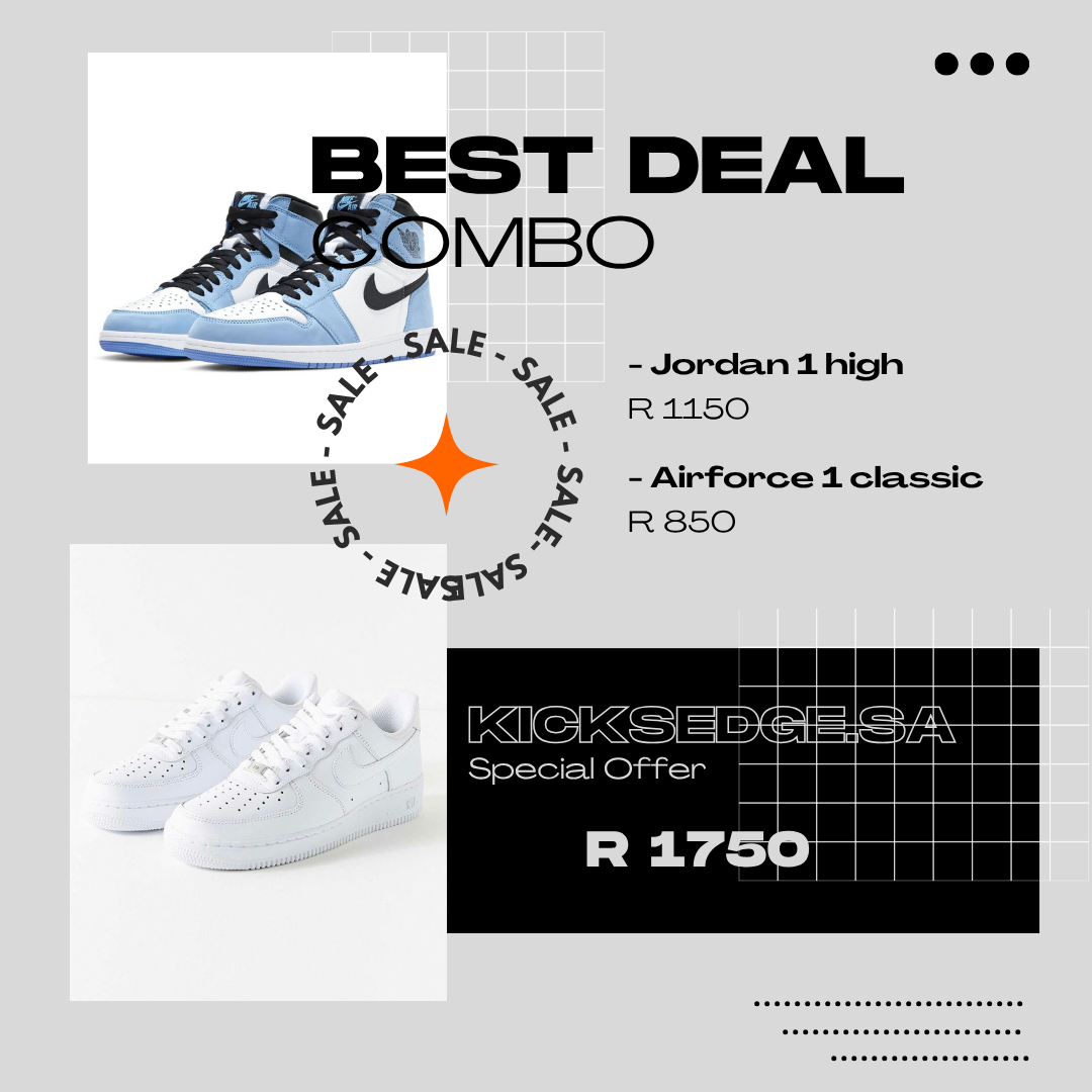 Jordan 1 High x Airforce 1 Classic "COMBO DEAL"