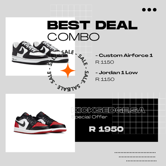 Custom Airforce 1 x Jordan 1 Low "COMBO DEAL"