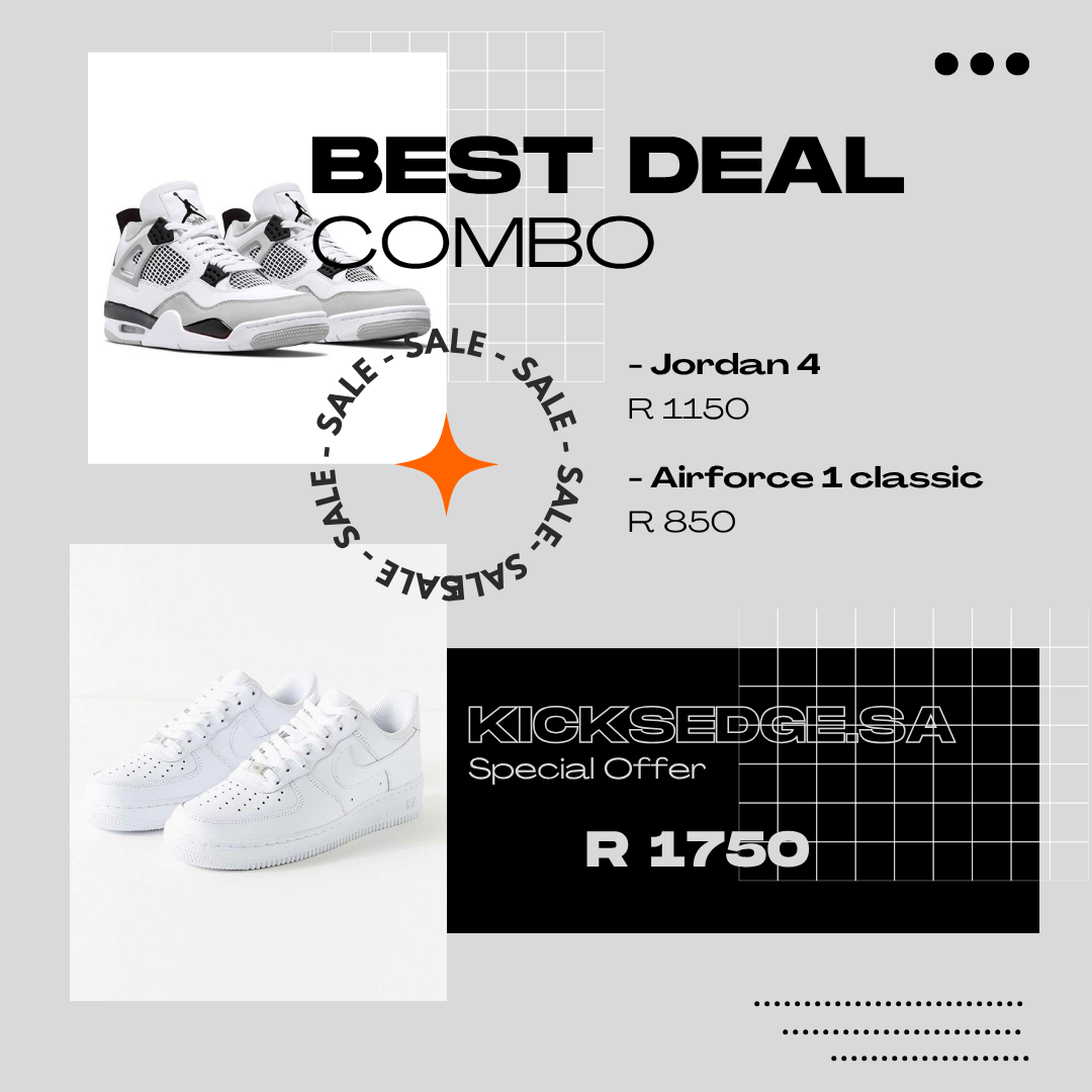 Jordan 4 x Airforce 1 Classic "COMBO DEAL"