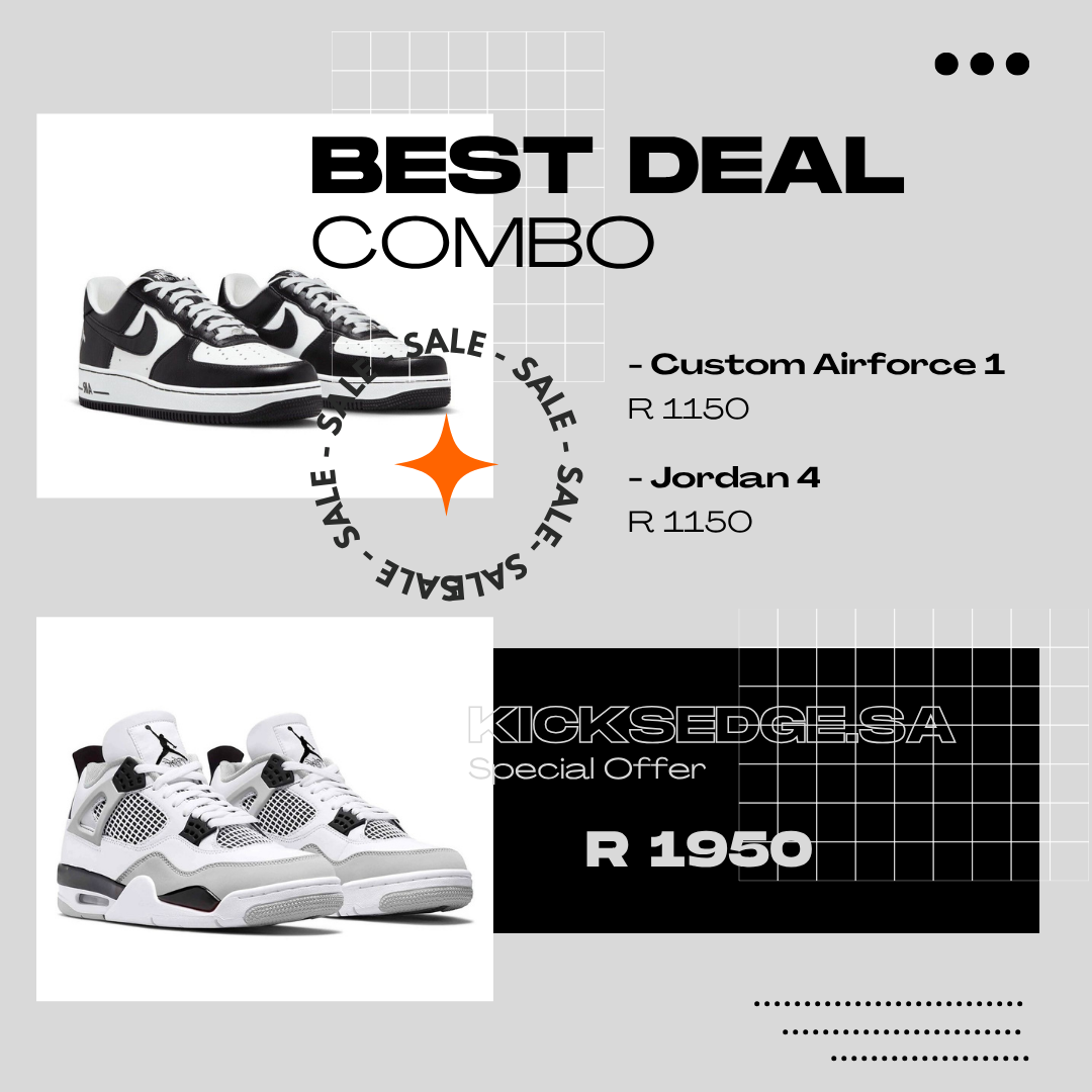 Custom Airforce 1 x Jordan 4 "COMBO DEAL"