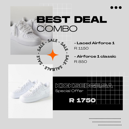 Laced Airforce 1 x Airforce 1 Classic "COMBO DEAL"